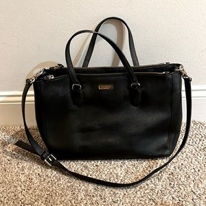 Kate Spade large black bag with 3 compartments